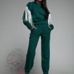 Komplet z frędzlami Ola Voga Casual Fringe butelkowy