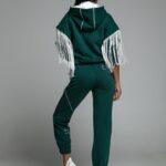 Komplet z frędzlami Ola Voga Casual Fringe butelkowy