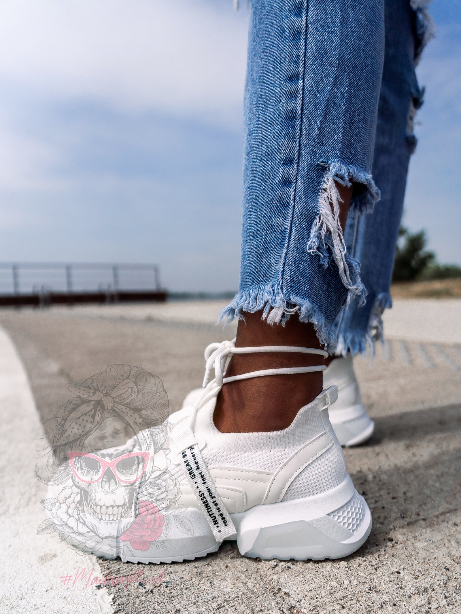 Buty sportowe Madam Nuttiness białe