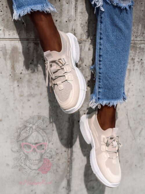 Buty sportowe Madam Nuttiness beżowe