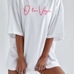 T-shirt bawełniany Ola Voga Mickey on Back biały