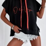 Bluza z haftem Two Ola Voga czarna