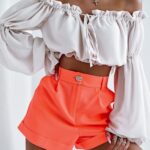 Spodenki z wysokim stanem Juicy O'la Voga łososiowe