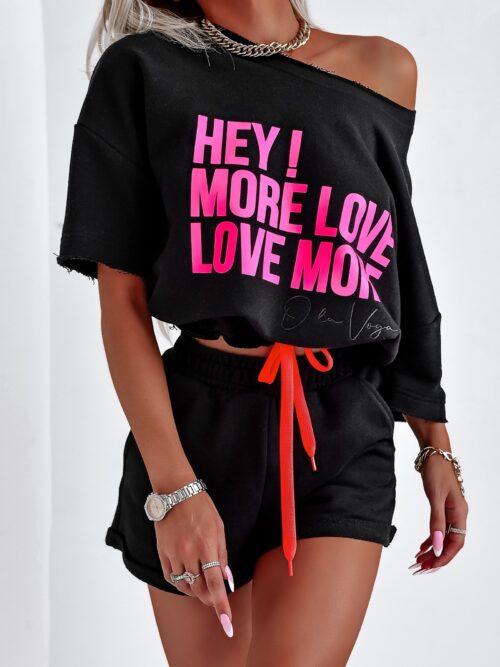 Komplet bawełniany Hey Ola Voga czarny