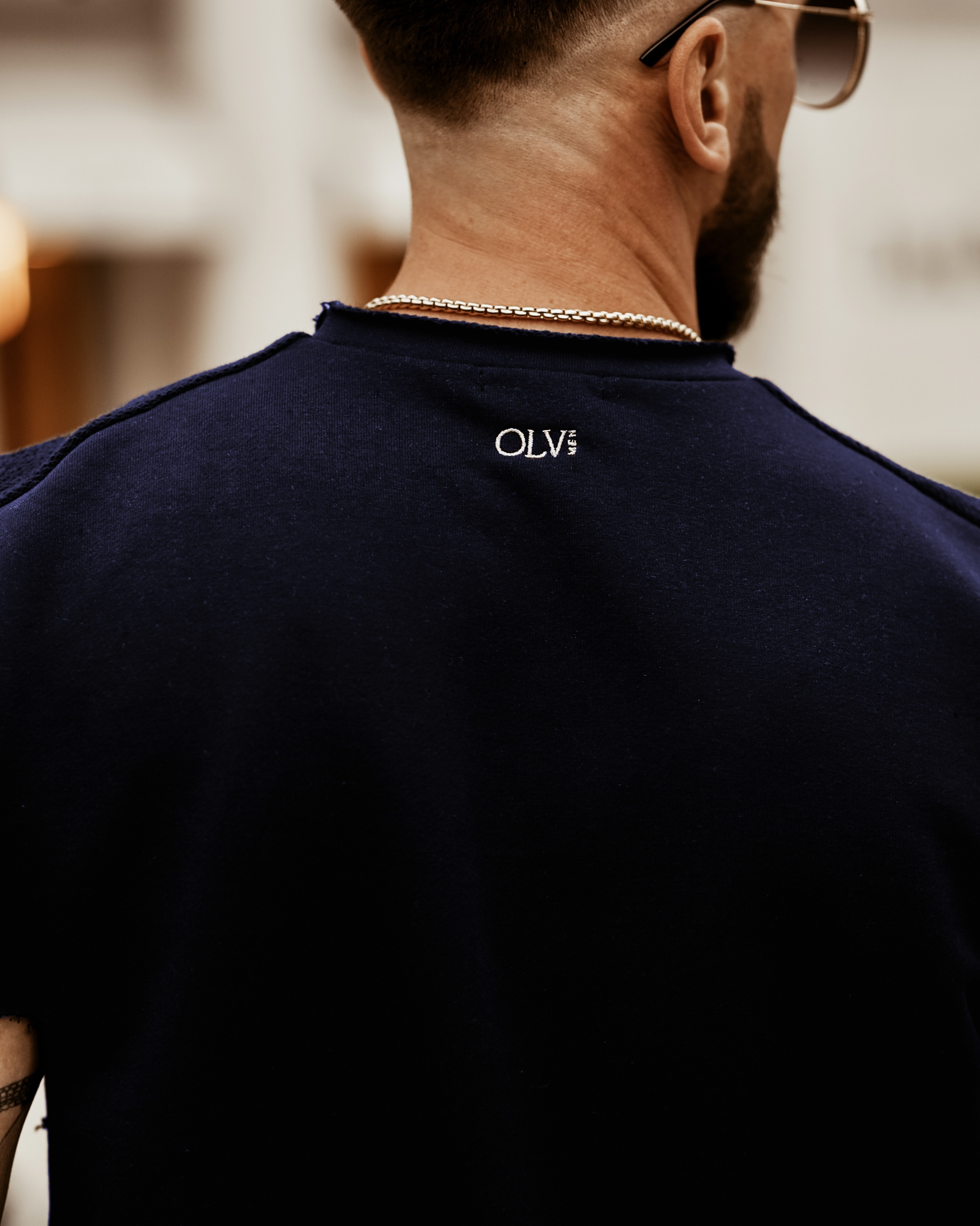 Komplet męski ze spodenkami Olv Man OLA VOGA granatowy