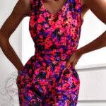 Kombinezon letni NB Violacea długi fuksja