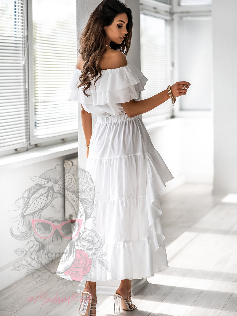 Komplet letni ze spódnicą NB Cataleya biały Komplet letni ze spódnicą NB Cataleya biały