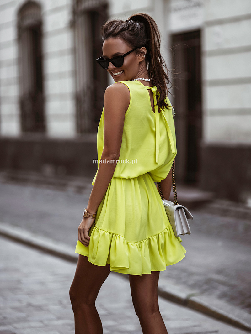 Sukienka oversize NB Flow żółta Sukienka oversize NB Flow żółta