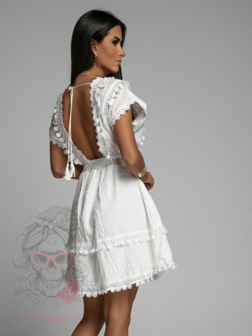 Sukienka koronkowa Monica biała