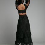 Sukienka maxi koronkowa Romanse czarna