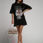 T-shirt bawełniany Never czarny