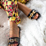 Klapki z łańcuchem Rock Elecato czarne