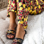 Klapki z łańcuchem Rock Elecato czarne