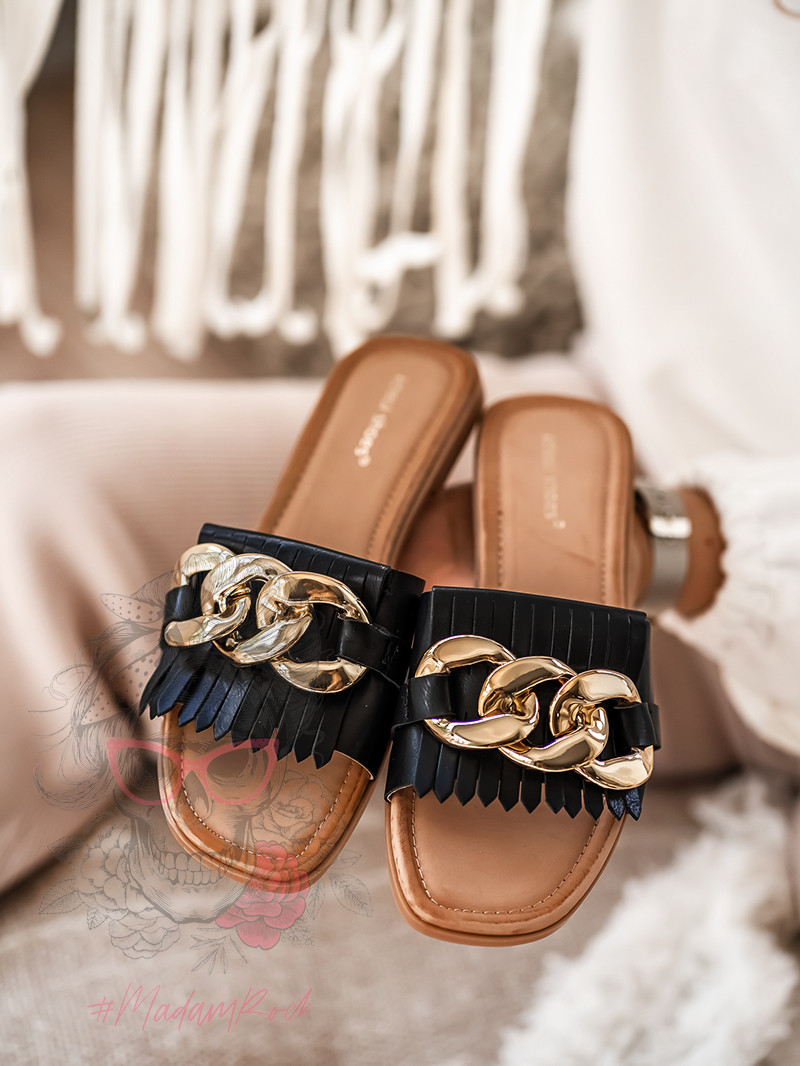 Klapki damskie Madam Good Deal czarne