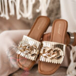 Klapki damskie Madam Good Deal złote