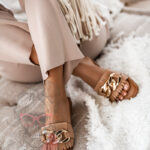 Klapki damskie Madam Good Deal beżowe