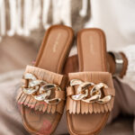 Klapki damskie Madam Good Deal beżowe