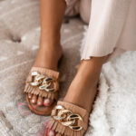 Klapki damskie Madam Good Deal beżowe