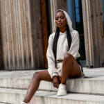 Komplet bawełniany Short Set beżowy