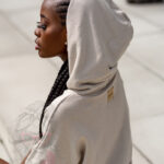 Komplet bawełniany Short Set beżowy