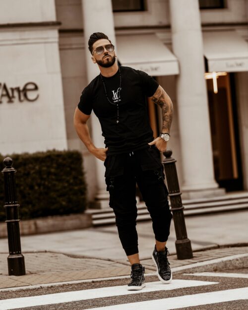 T-shirt męski O'la Voga 23OLV czarny