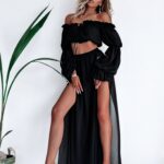 - WYPRZEDANE - Komplet zwiewny Ola Voga Calypso czarny