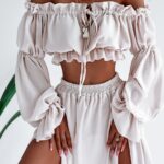 - WYPRZEDANE - Komplet zwiewny Ola Voga Calypso beżowy