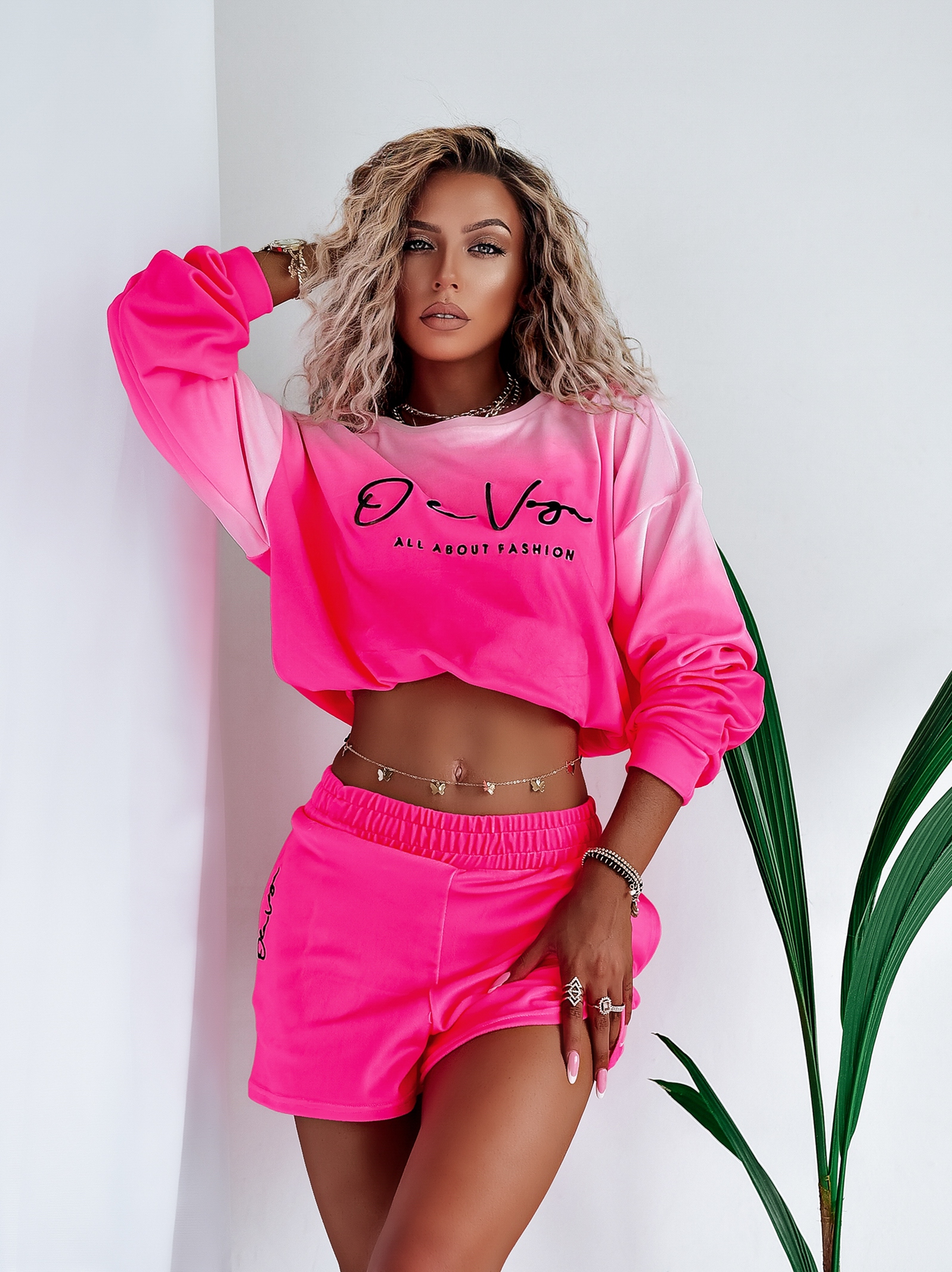 Komplet Spring Ombre Ola Voga j.róż vs neon róż Komplet Spring Ombre Ola Voga j.róż vs neon róż