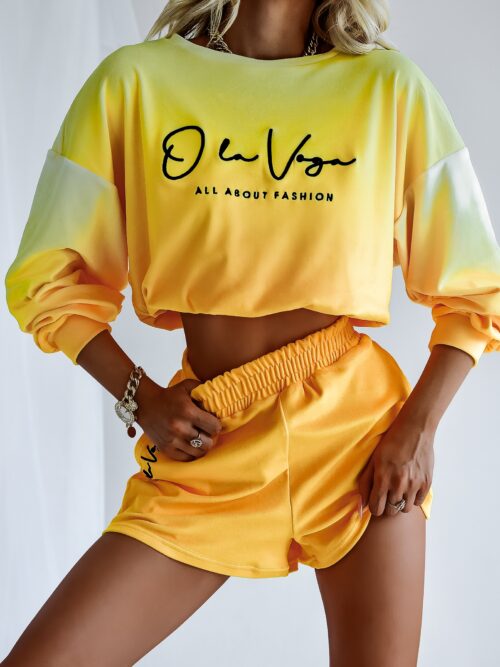 Komplet Spring Ombre Ola Voga pomarańcz vs żółty