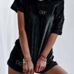 Komplet welurowy O'la Voga Velvet OLV czarny