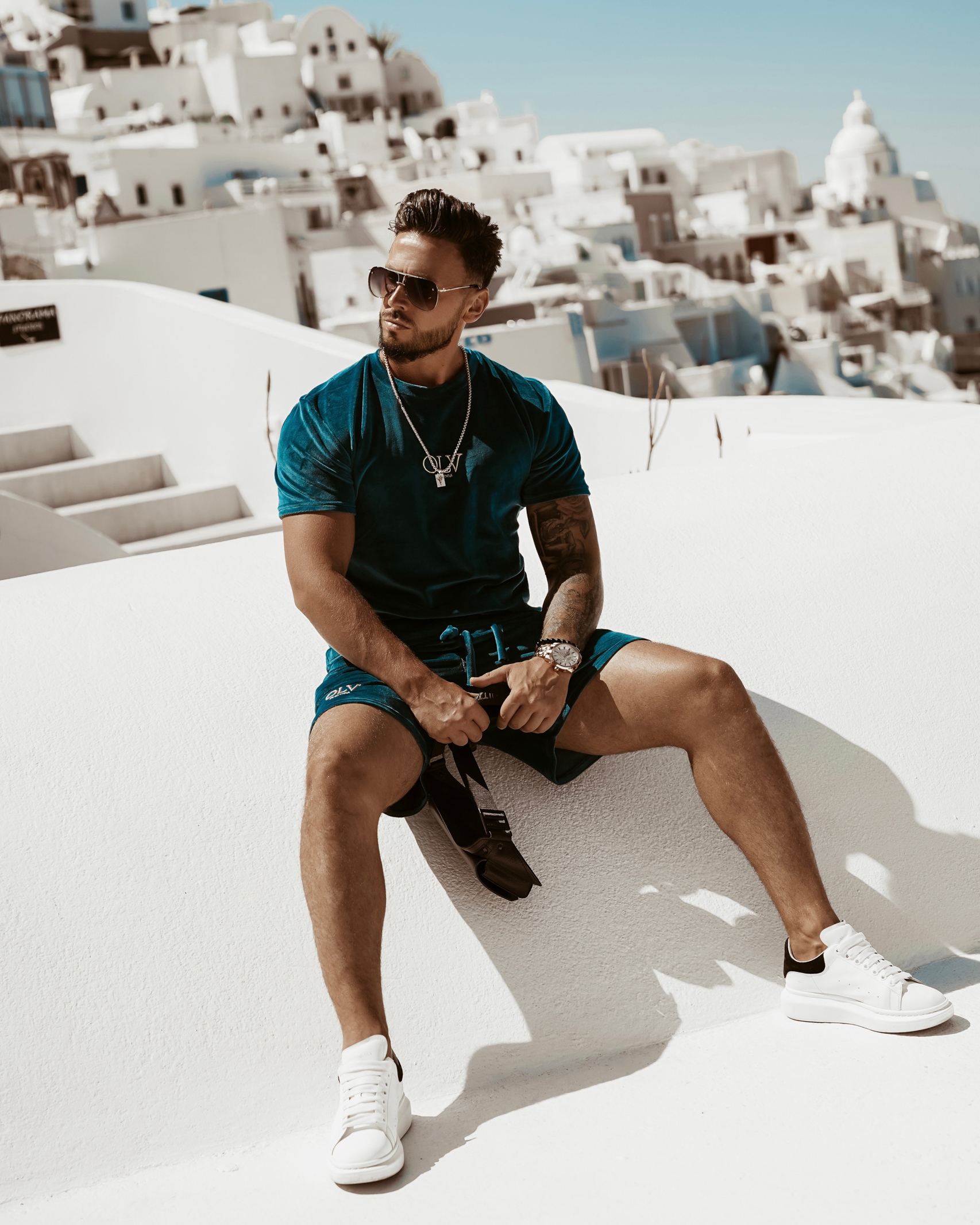 Komplet męski O'la Voga Velvet OLV Man morski