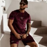 Komplet męski O'la Voga Velvet OLV Man bordowy