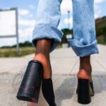 Klapki skórzane Madam SwisSwis czarne