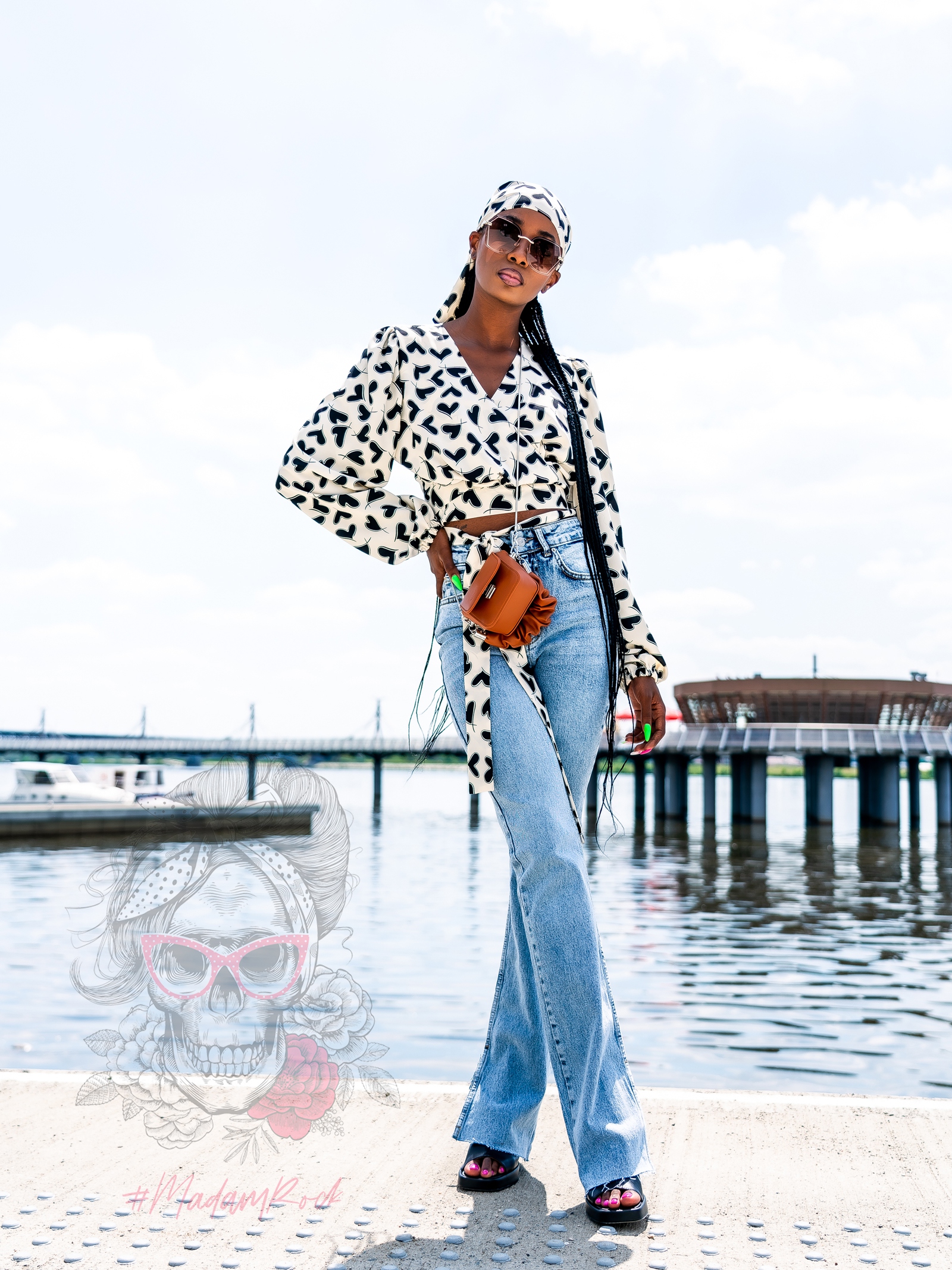 Klapki skórzane Madam SwisSwis czarne Klapki skórzane Madam SwisSwis czarne