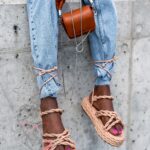 Sandały plecione Madam Energa beżowe