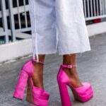 Sandały na platformie Madam Sukses różowe