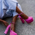 Sandały na platformie Madam Sukses różowe