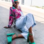 Sandały na platformie Madam Sukses zielone