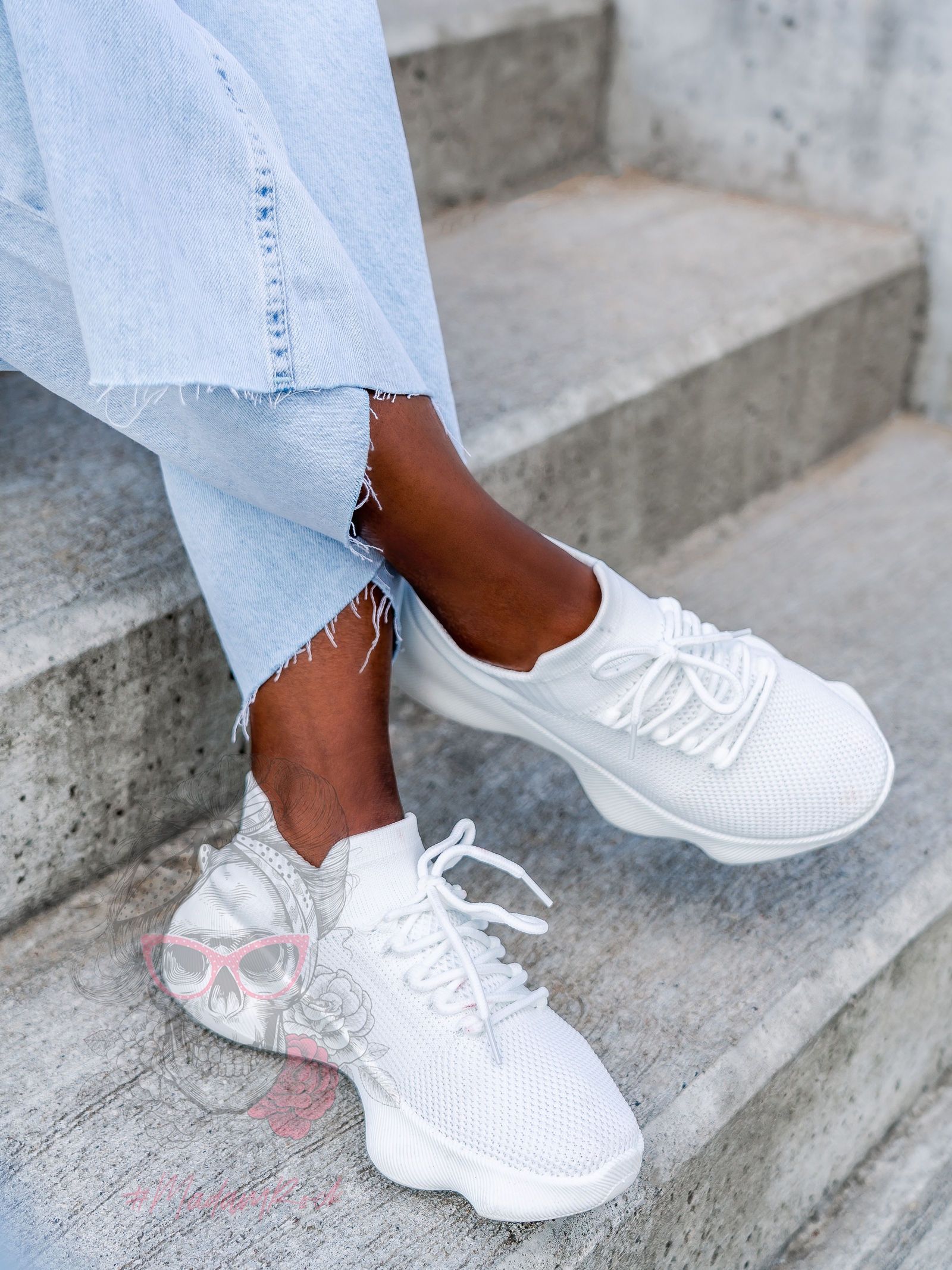 Buty sportowe Madam Rubis białe