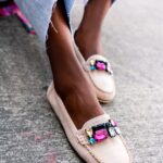 Mokasyny zamszowe Madam Nekos beżowe