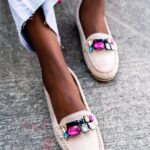 Mokasyny zamszowe Madam Nekos beżowe