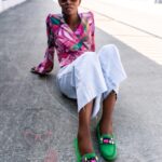 Mokasyny zamszowe Madam Nekos zielone