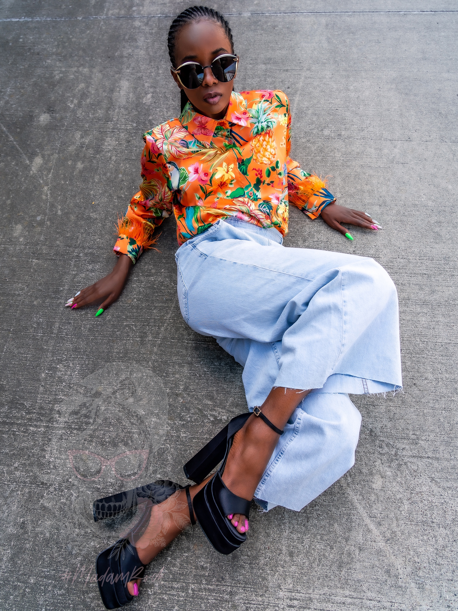 Sandały na słupku Madam Huch czarne Sandały na słupku Madam Huch czarne