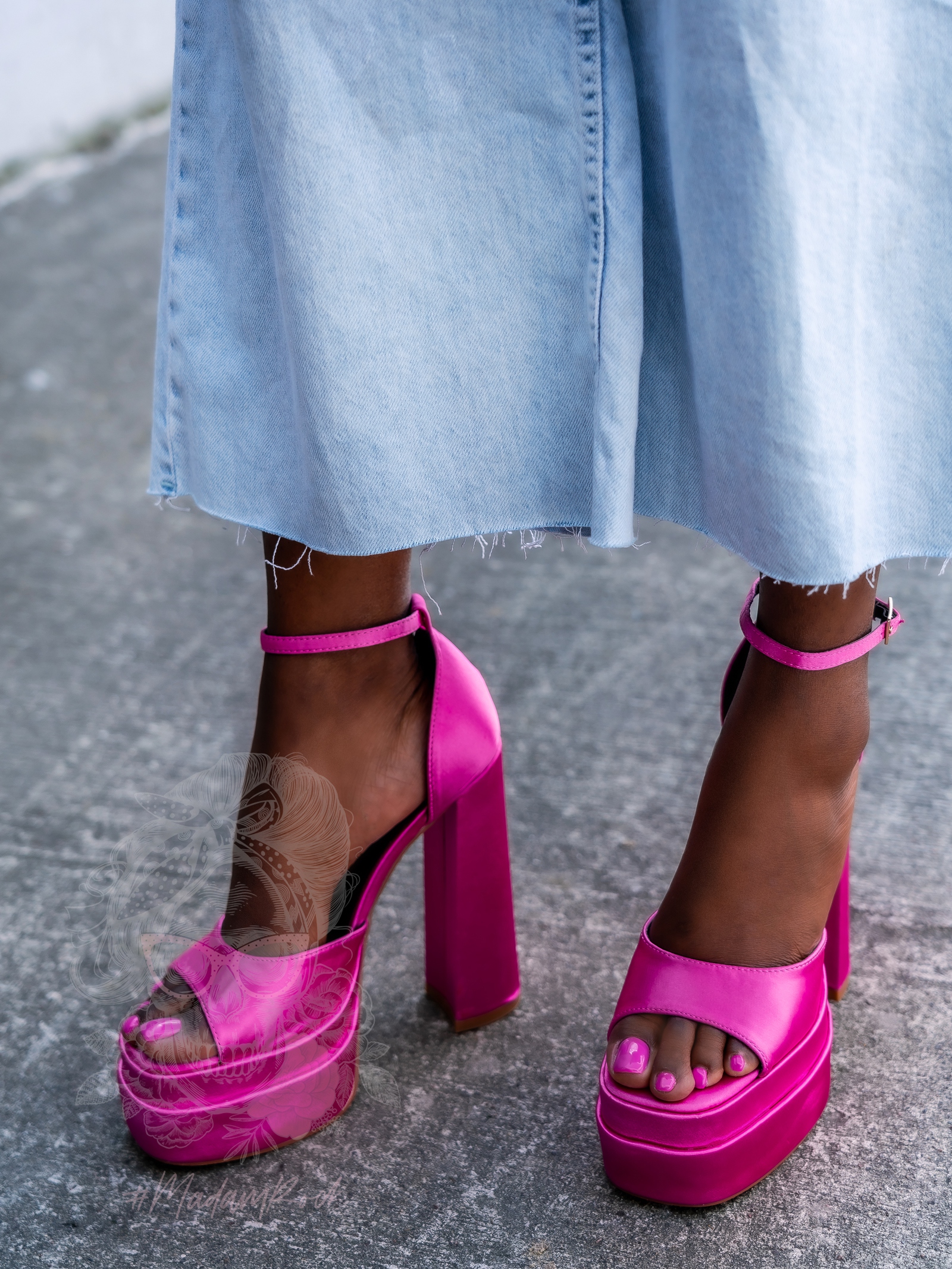 Sandały na słupku Madam Huch fuksja Sandały na słupku Madam Huch fuksja