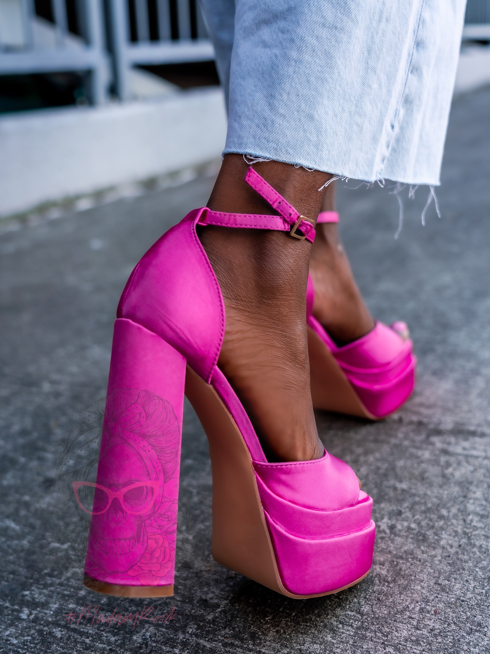 Sandały na słupku Madam Huch fuksja Sandały na słupku Madam Huch fuksja