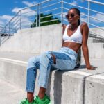 Buty sportowe Madam Sellso zielone