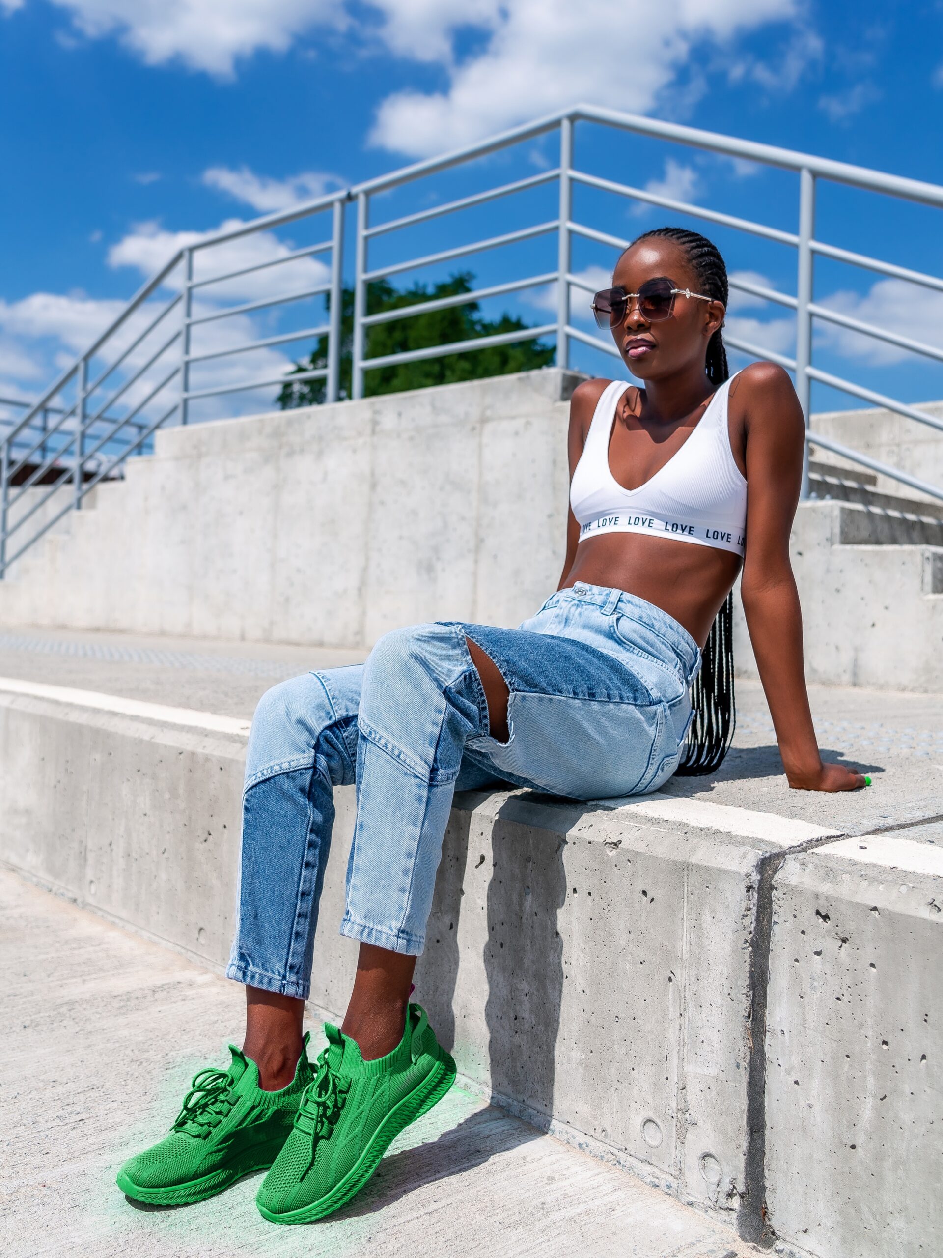 Buty sportowe Madam Sellso zielone Buty sportowe Madam Sellso zielone