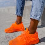 Buty sportowe Madam Sellso neon pomarańczowe