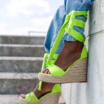 Sandały espadryle Madam Neovo limonka