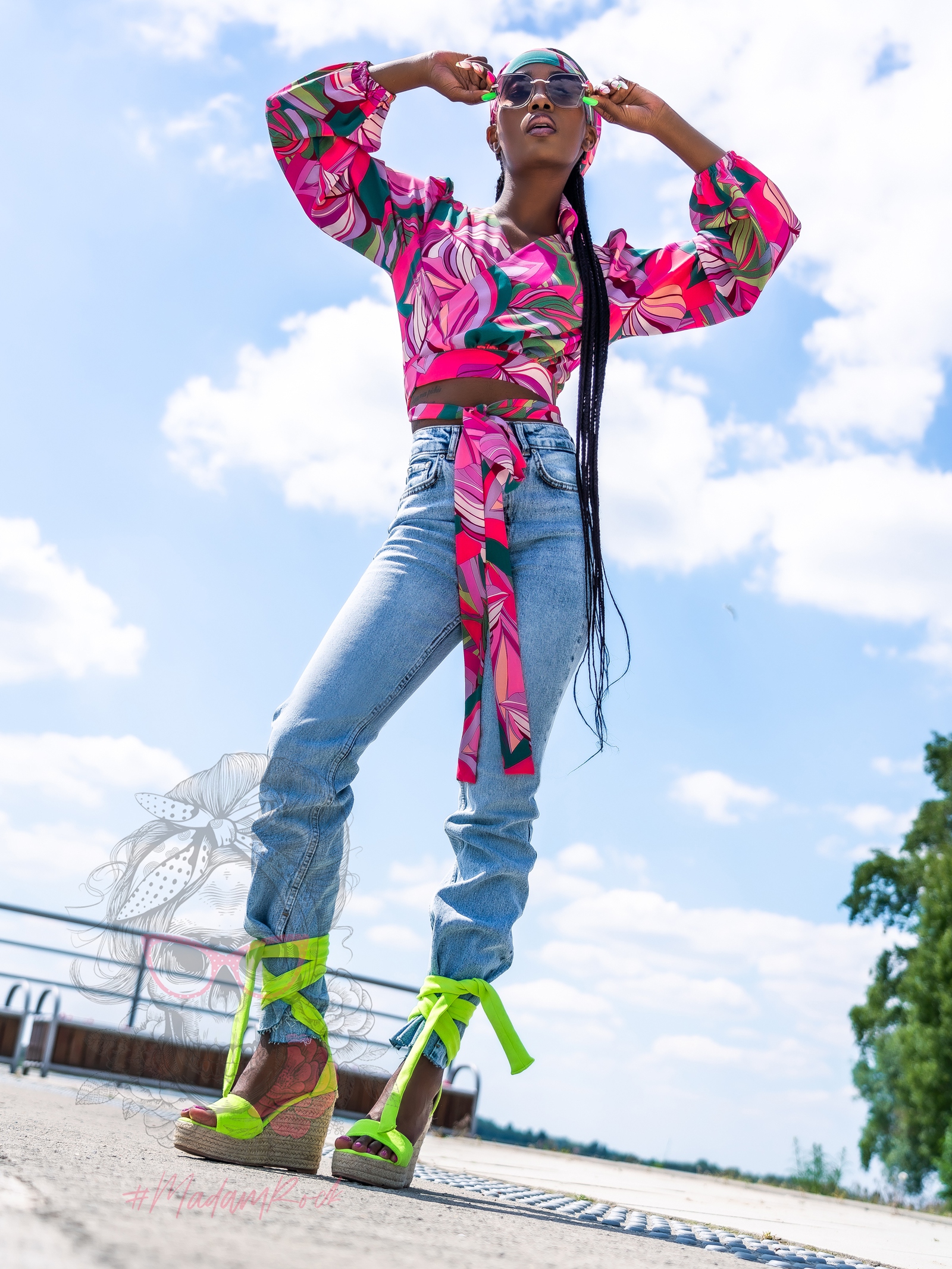 Sandały espadryle Madam Neovo limonka Sandały espadryle Madam Neovo limonka